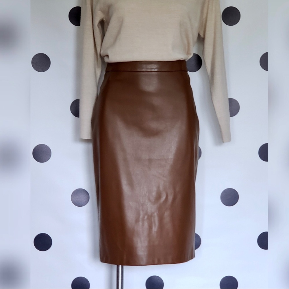 Vegan Leather Skirt